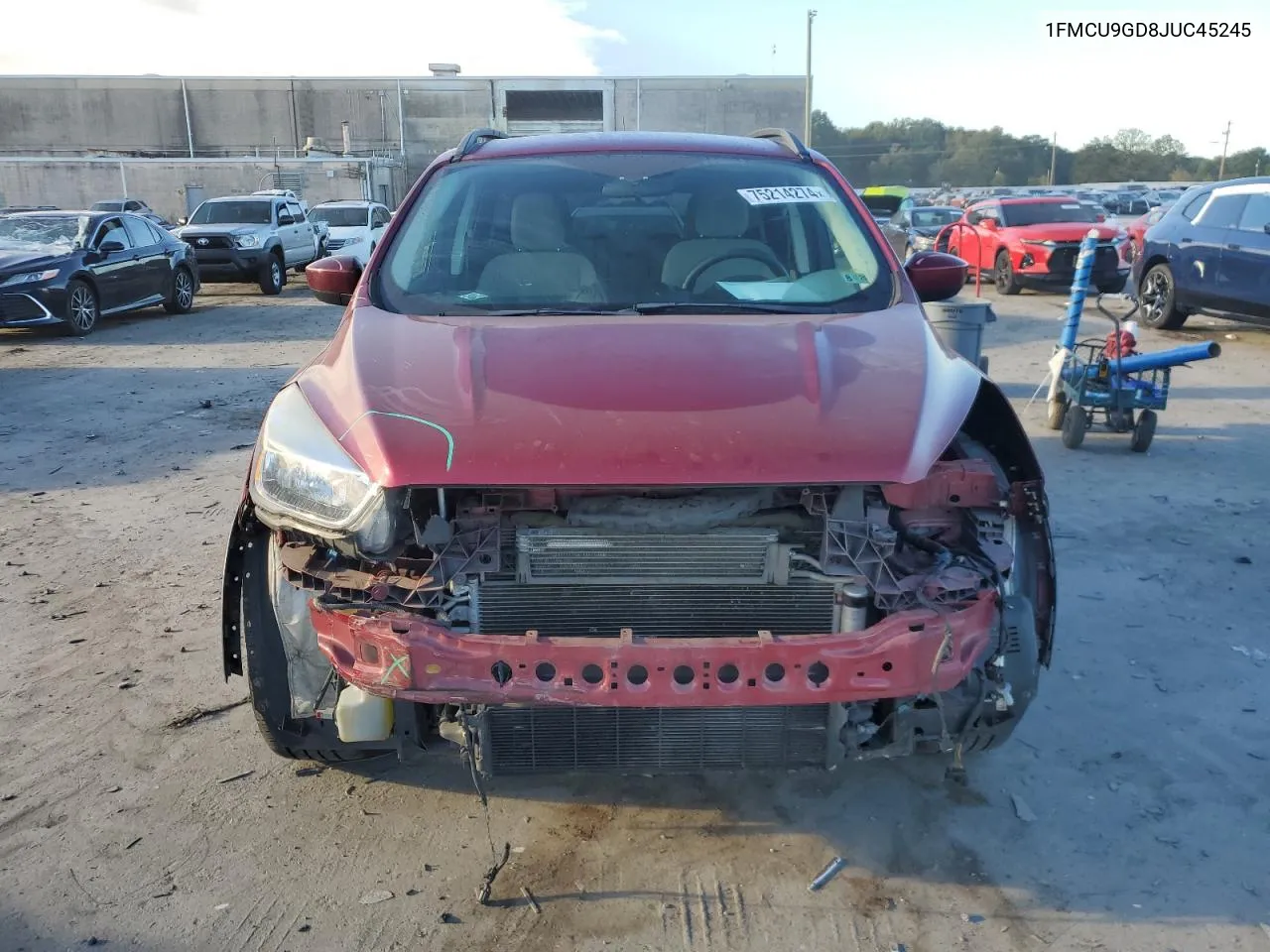 2018 Ford Escape Se VIN: 1FMCU9GD8JUC45245 Lot: 75214274