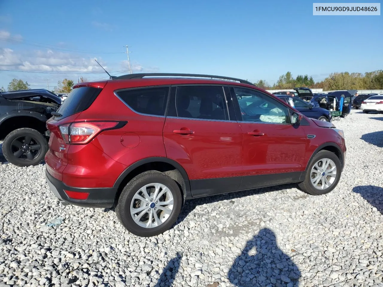 2018 Ford Escape Se VIN: 1FMCU9GD9JUD48626 Lot: 75277404