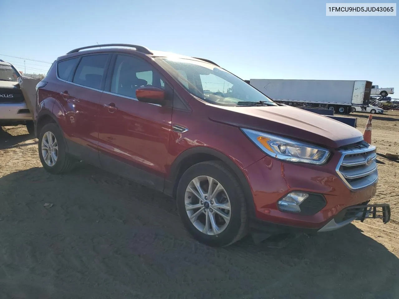 2018 Ford Escape Sel VIN: 1FMCU9HD5JUD43065 Lot: 75309094