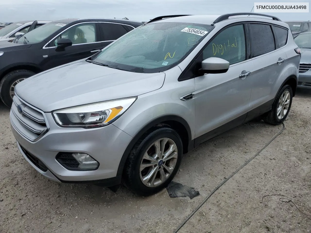 2018 Ford Escape Se VIN: 1FMCU0GD8JUA43498 Lot: 75354654