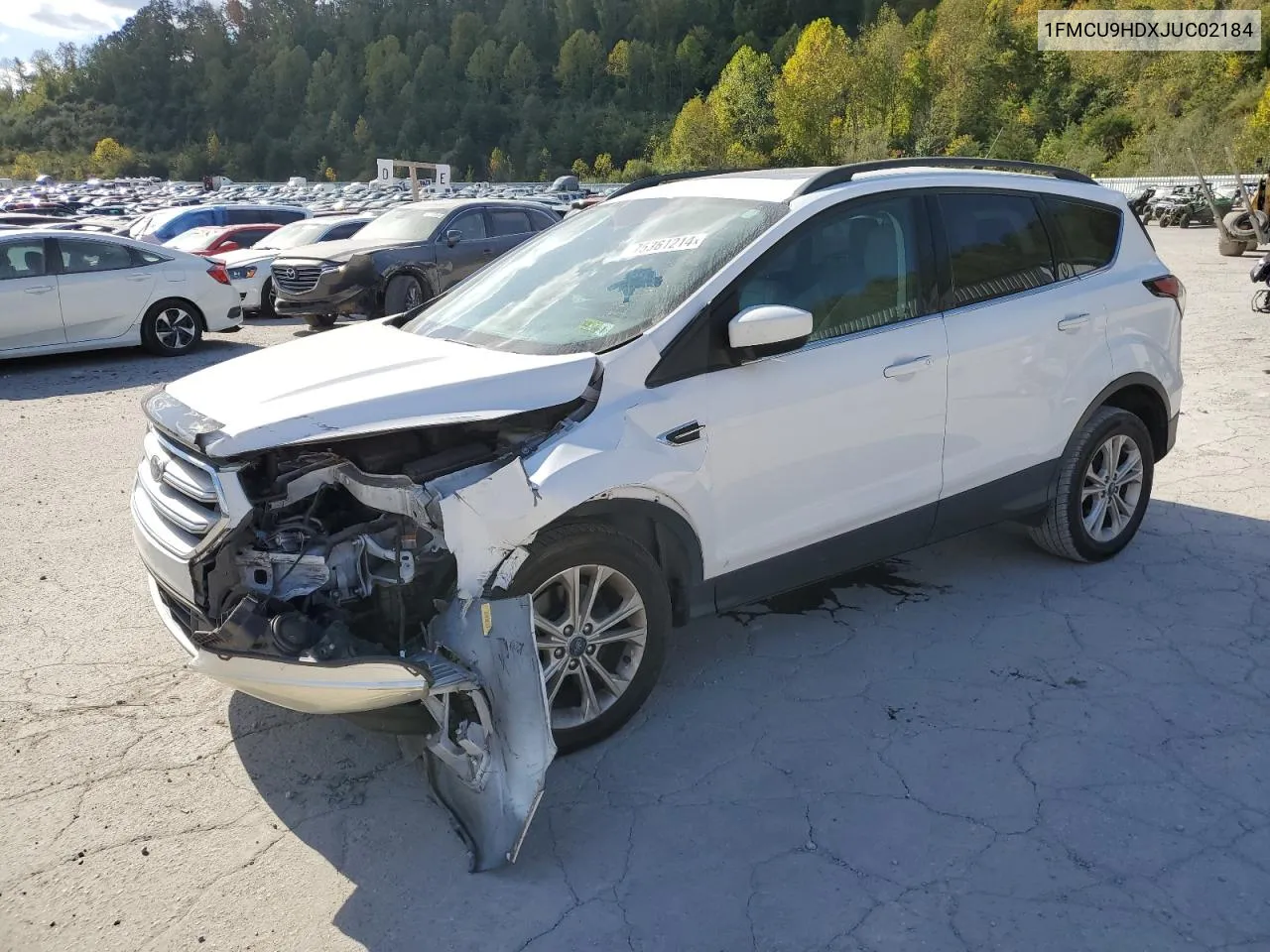 2018 Ford Escape Sel VIN: 1FMCU9HDXJUC02184 Lot: 75361214