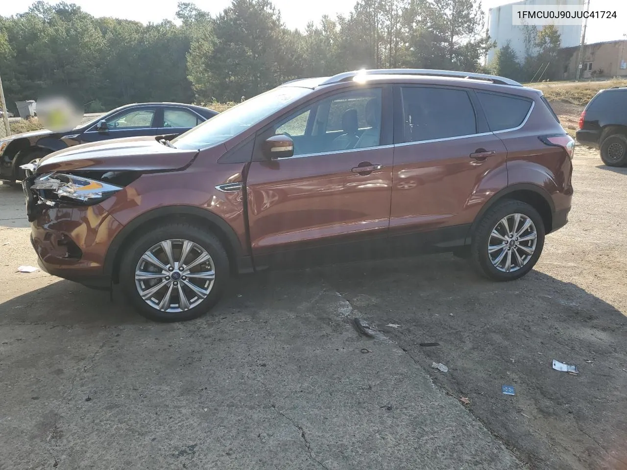 2018 Ford Escape Titanium VIN: 1FMCU0J90JUC41724 Lot: 75435064