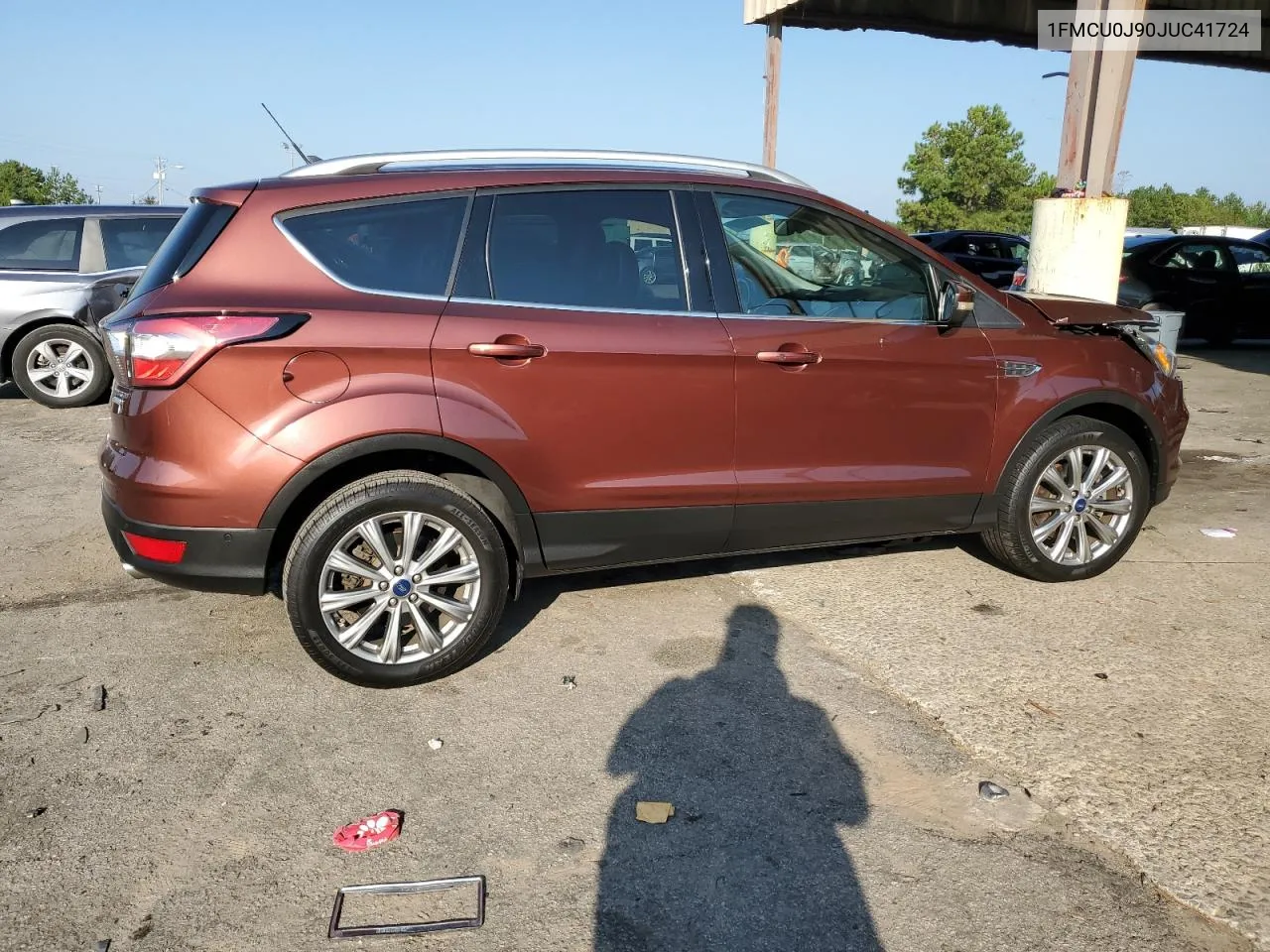 2018 Ford Escape Titanium VIN: 1FMCU0J90JUC41724 Lot: 75435064