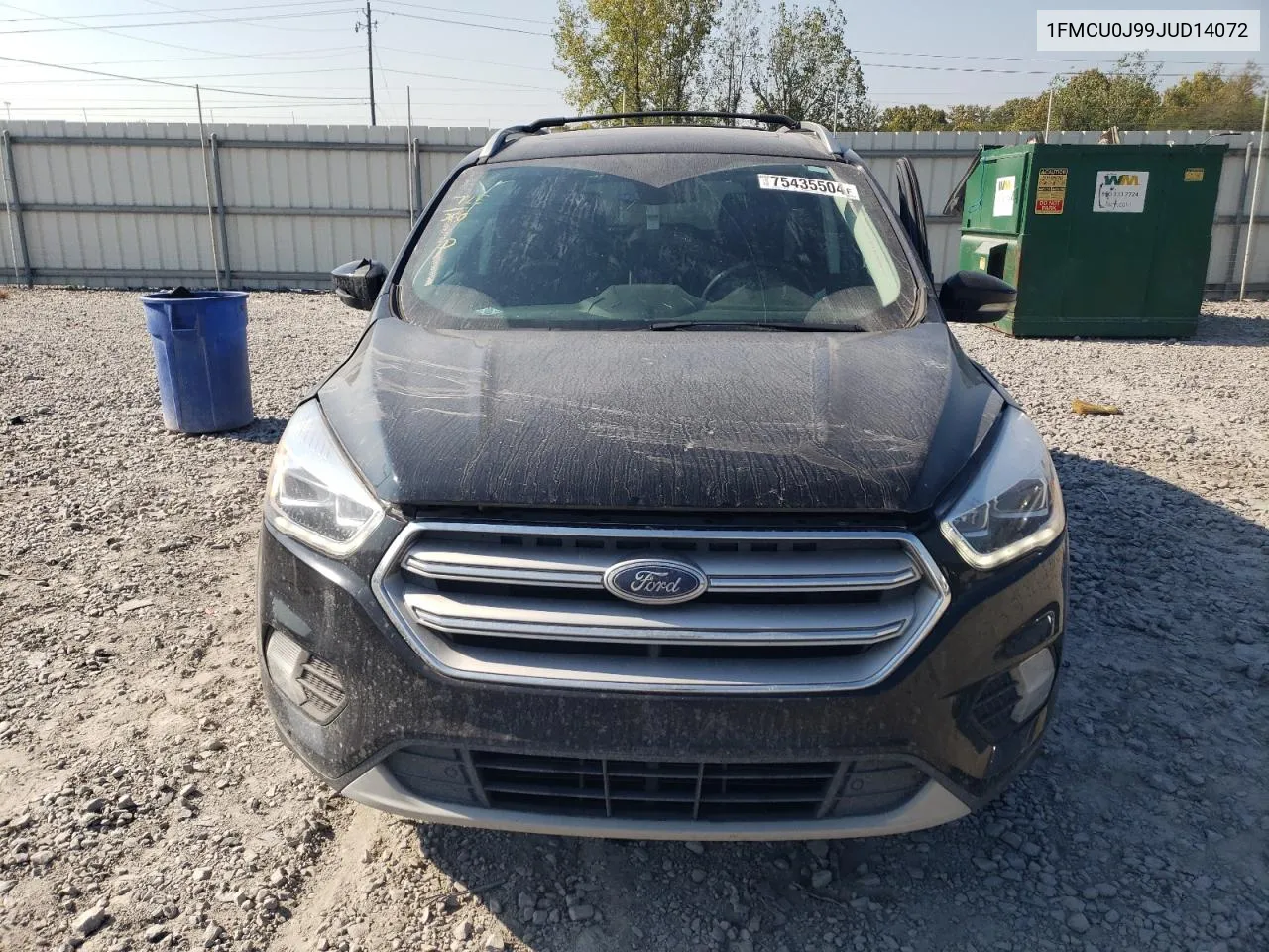 2018 Ford Escape Titanium VIN: 1FMCU0J99JUD14072 Lot: 75435504