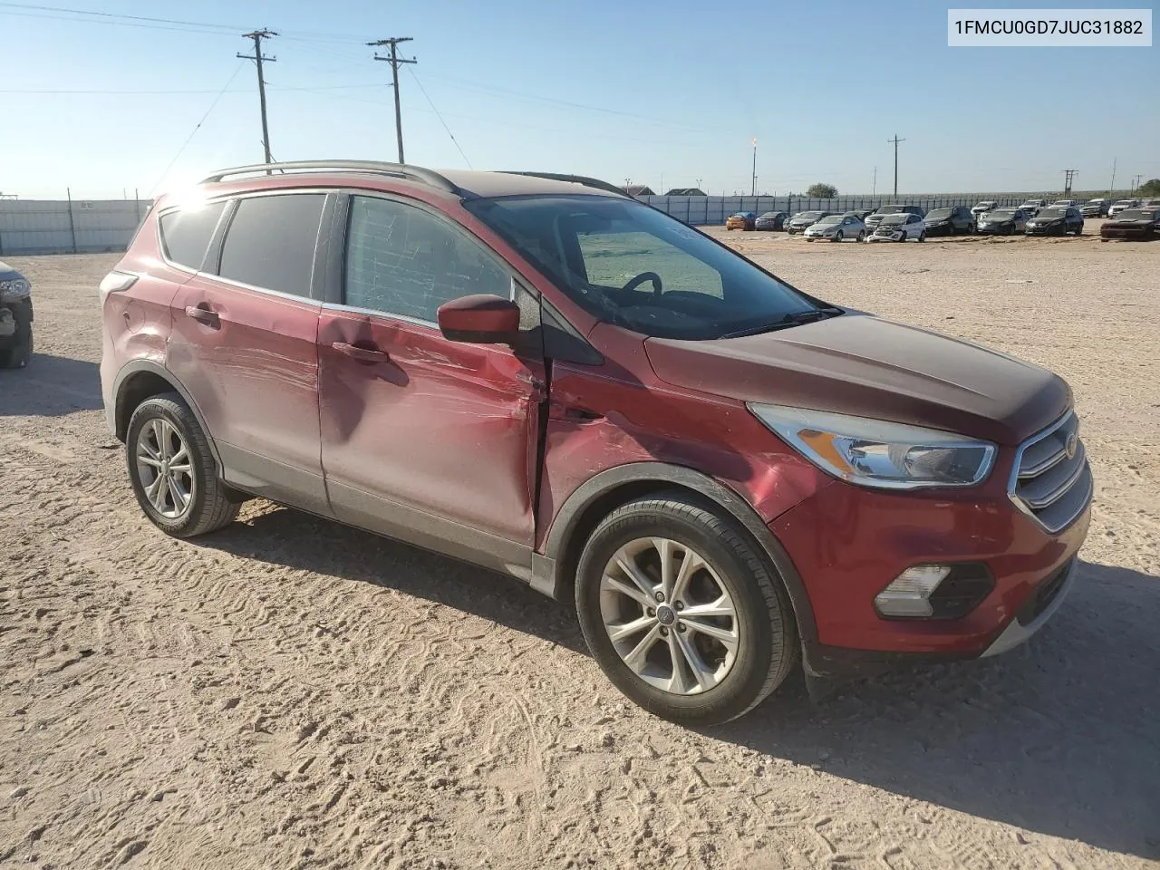 2018 Ford Escape Se VIN: 1FMCU0GD7JUC31882 Lot: 75452124