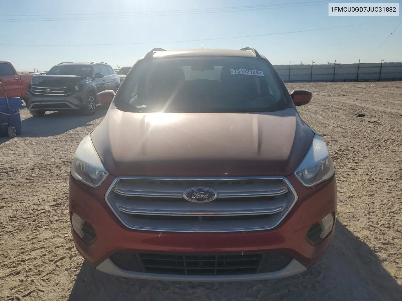 2018 Ford Escape Se VIN: 1FMCU0GD7JUC31882 Lot: 75452124