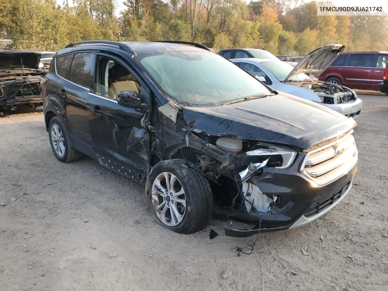 2018 Ford Escape Se VIN: 1FMCU9GD9JUA21742 Lot: 75536834