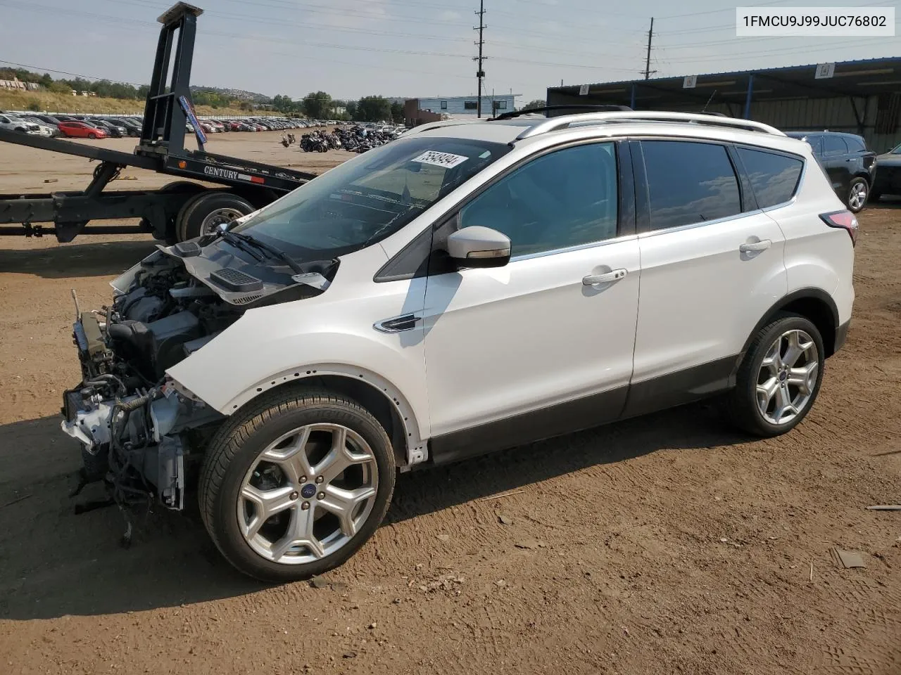 2018 Ford Escape Titanium VIN: 1FMCU9J99JUC76802 Lot: 75548494