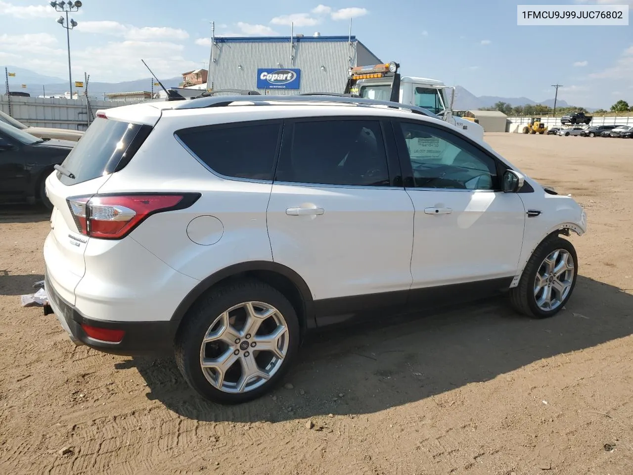 2018 Ford Escape Titanium VIN: 1FMCU9J99JUC76802 Lot: 75548494