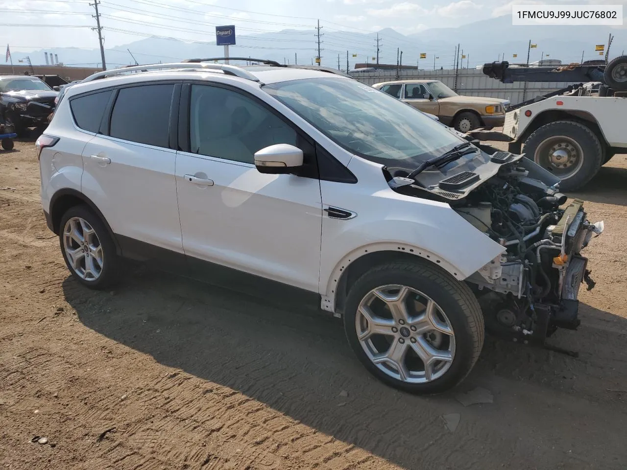 2018 Ford Escape Titanium VIN: 1FMCU9J99JUC76802 Lot: 75548494