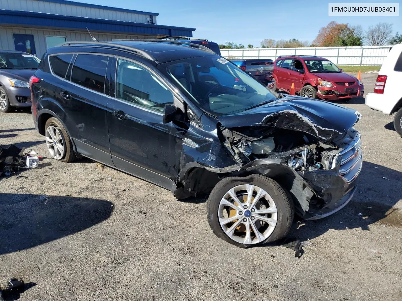 2018 Ford Escape Sel VIN: 1FMCU0HD7JUB03401 Lot: 75590364