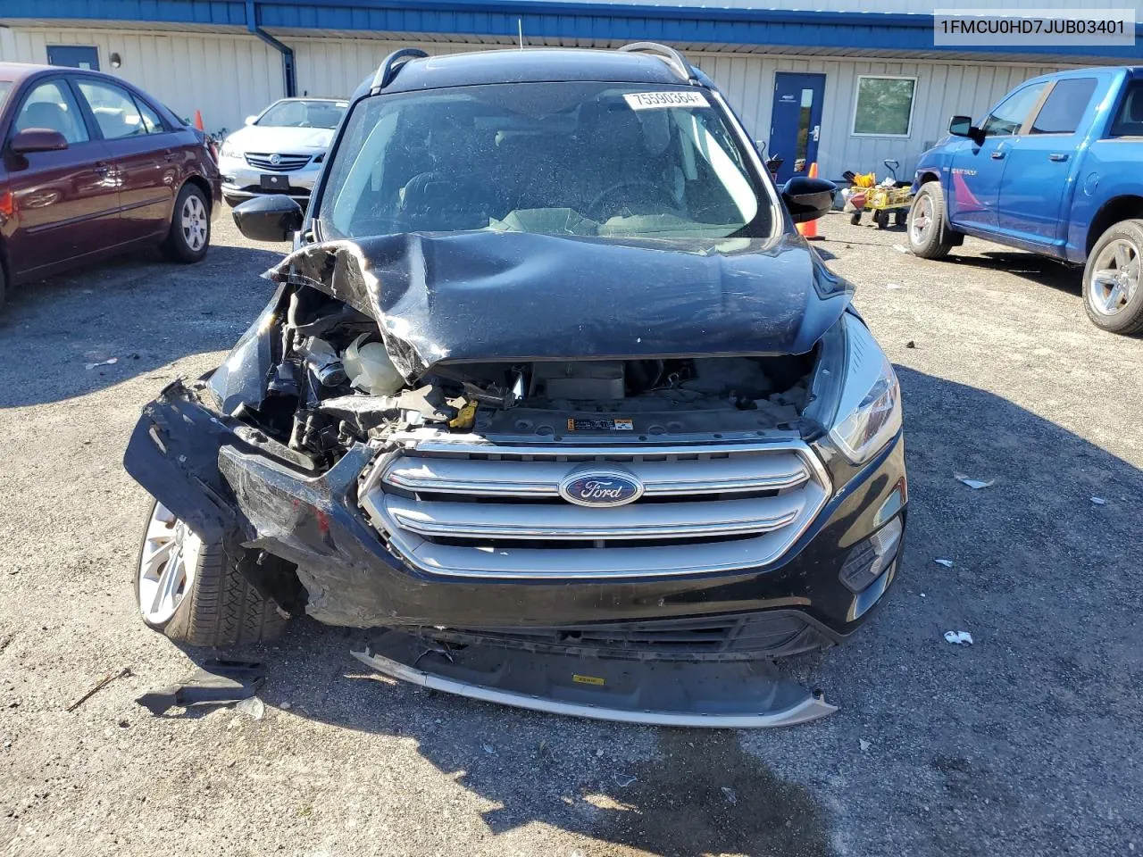 2018 Ford Escape Sel VIN: 1FMCU0HD7JUB03401 Lot: 75590364