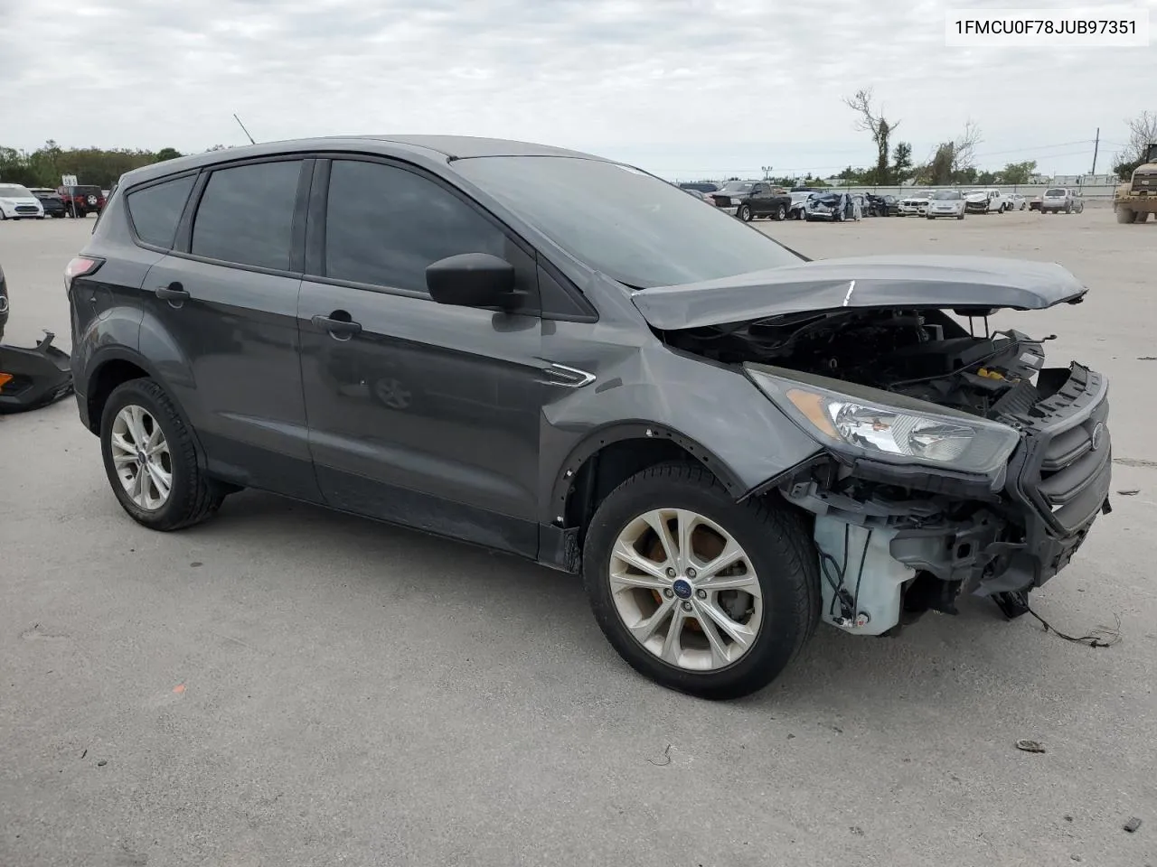 2018 Ford Escape S VIN: 1FMCU0F78JUB97351 Lot: 75591784