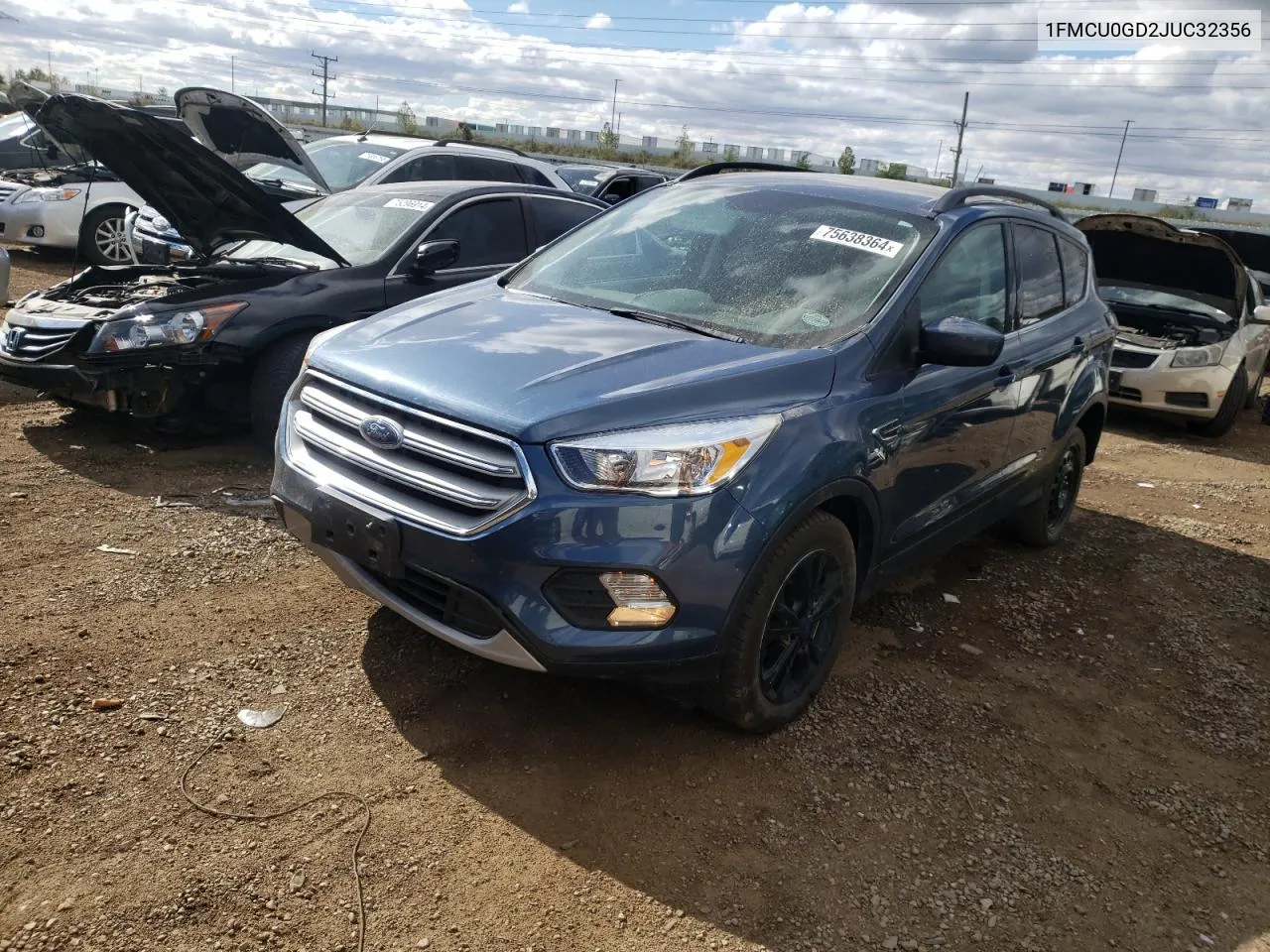 2018 Ford Escape Se VIN: 1FMCU0GD2JUC32356 Lot: 75638364