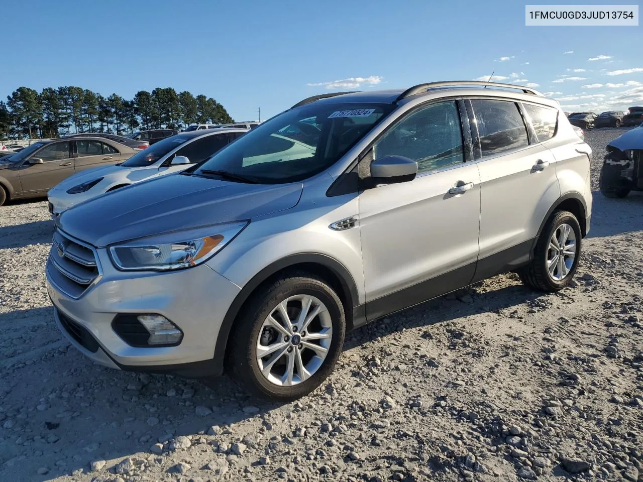 2018 Ford Escape Se VIN: 1FMCU0GD3JUD13754 Lot: 75770524