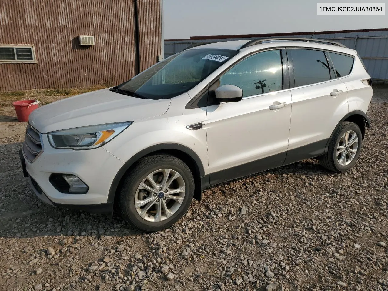 2018 Ford Escape Se VIN: 1FMCU9GD2JUA30864 Lot: 75834904