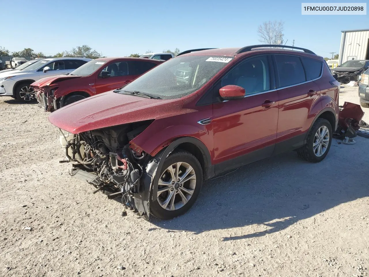 2018 Ford Escape Se VIN: 1FMCU0GD7JUD20898 Lot: 75835424