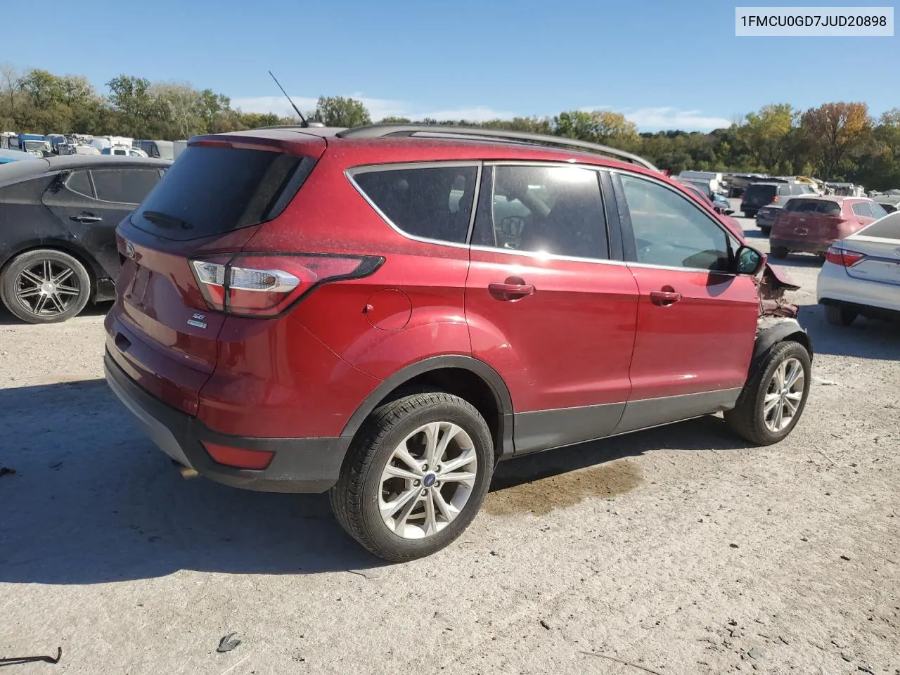 2018 Ford Escape Se VIN: 1FMCU0GD7JUD20898 Lot: 75835424