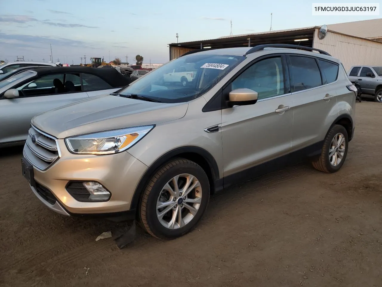 2018 Ford Escape Se VIN: 1FMCU9GD3JUC63197 Lot: 75844804