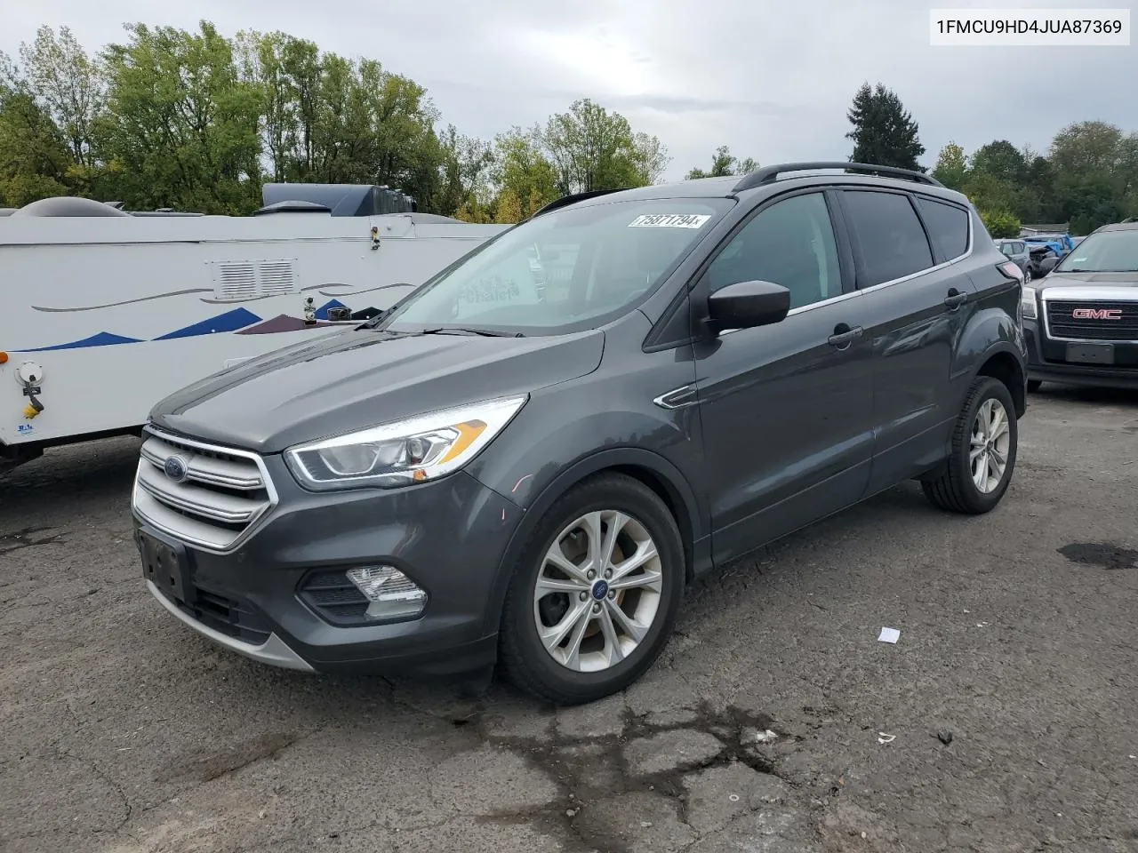 2018 Ford Escape Sel VIN: 1FMCU9HD4JUA87369 Lot: 75871794