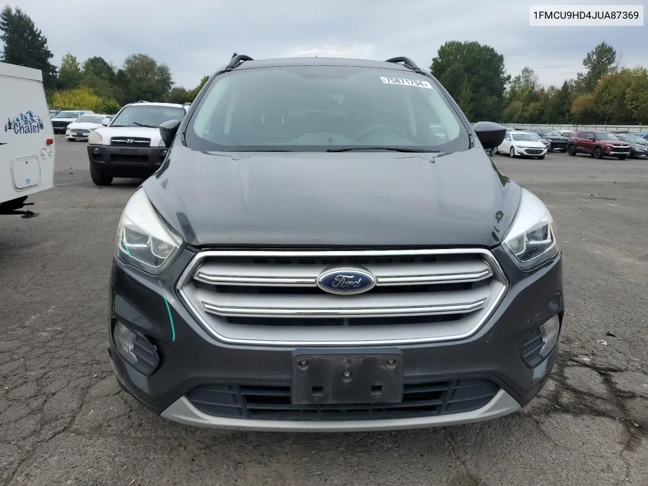 2018 Ford Escape Sel VIN: 1FMCU9HD4JUA87369 Lot: 75871794