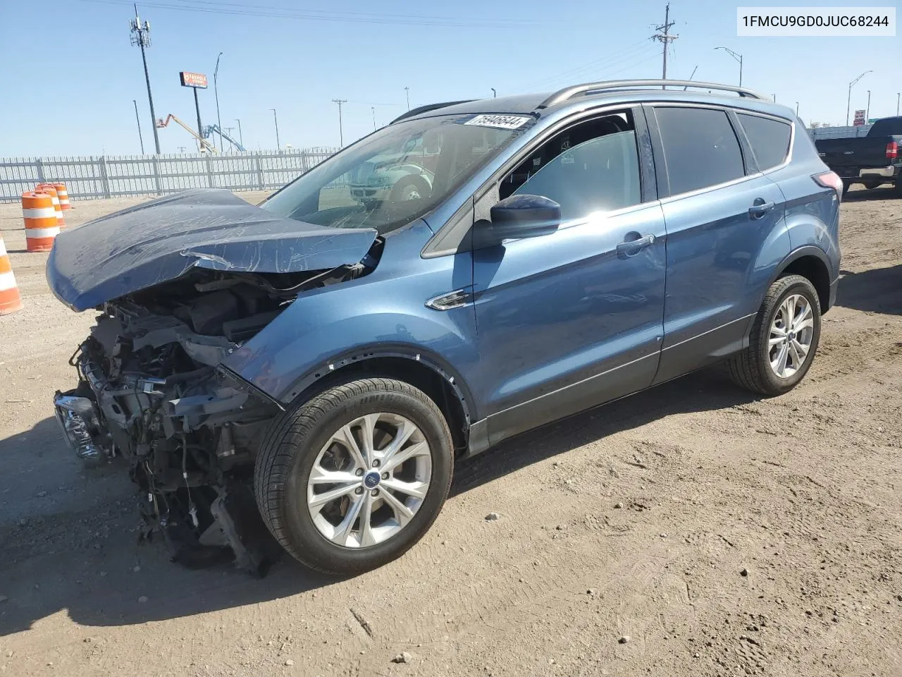 2018 Ford Escape Se VIN: 1FMCU9GD0JUC68244 Lot: 75946644