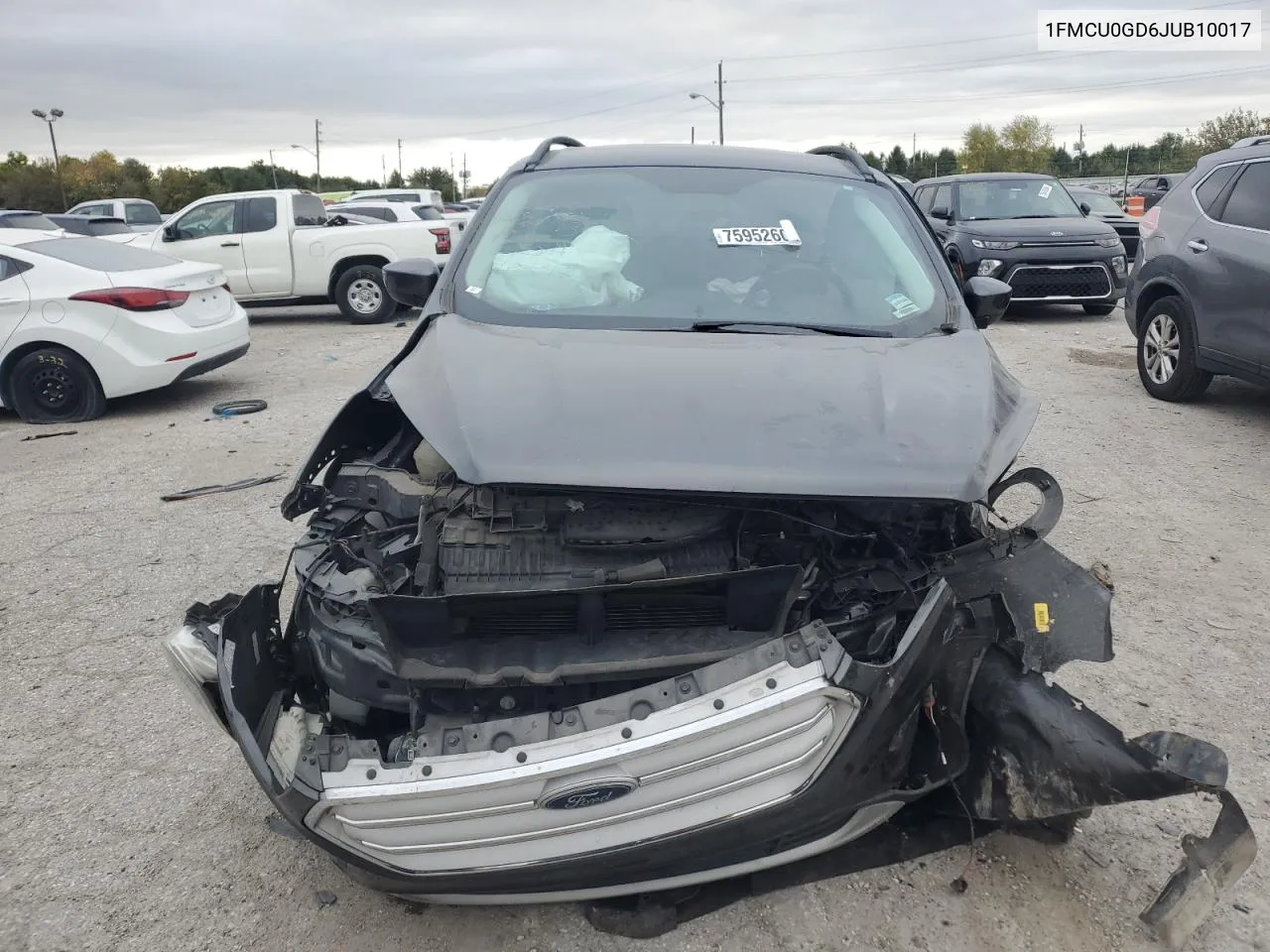 2018 Ford Escape Se VIN: 1FMCU0GD6JUB10017 Lot: 75952604