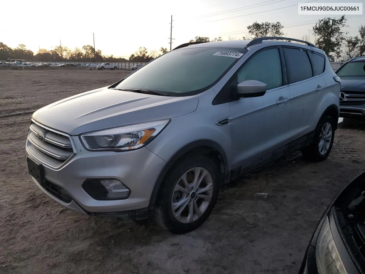 2018 Ford Escape Se VIN: 1FMCU9GD6JUC00661 Lot: 75993774