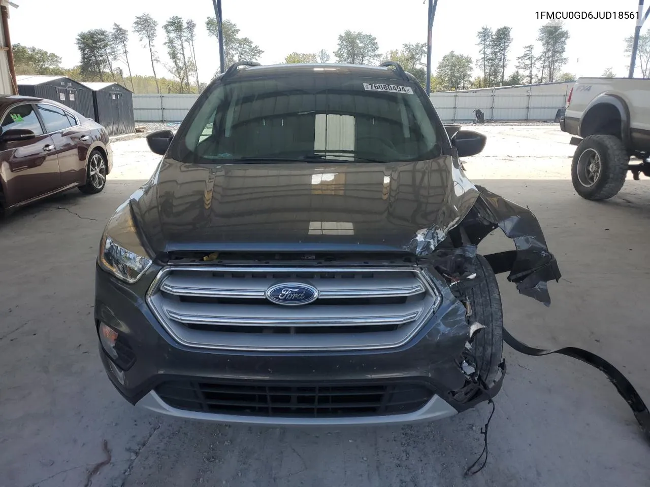 2018 Ford Escape Se VIN: 1FMCU0GD6JUD18561 Lot: 76080494