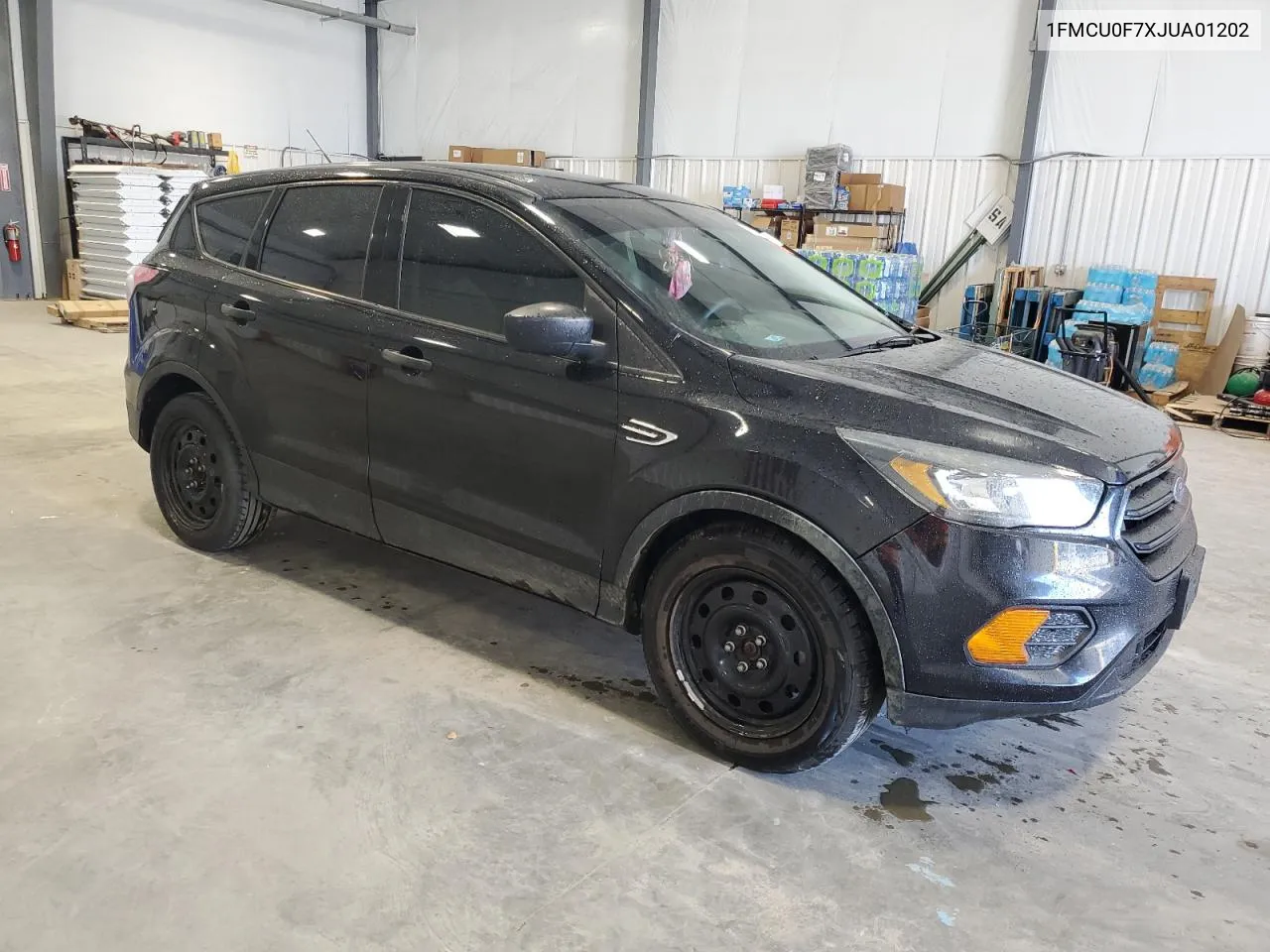 2018 Ford Escape S VIN: 1FMCU0F7XJUA01202 Lot: 76128484