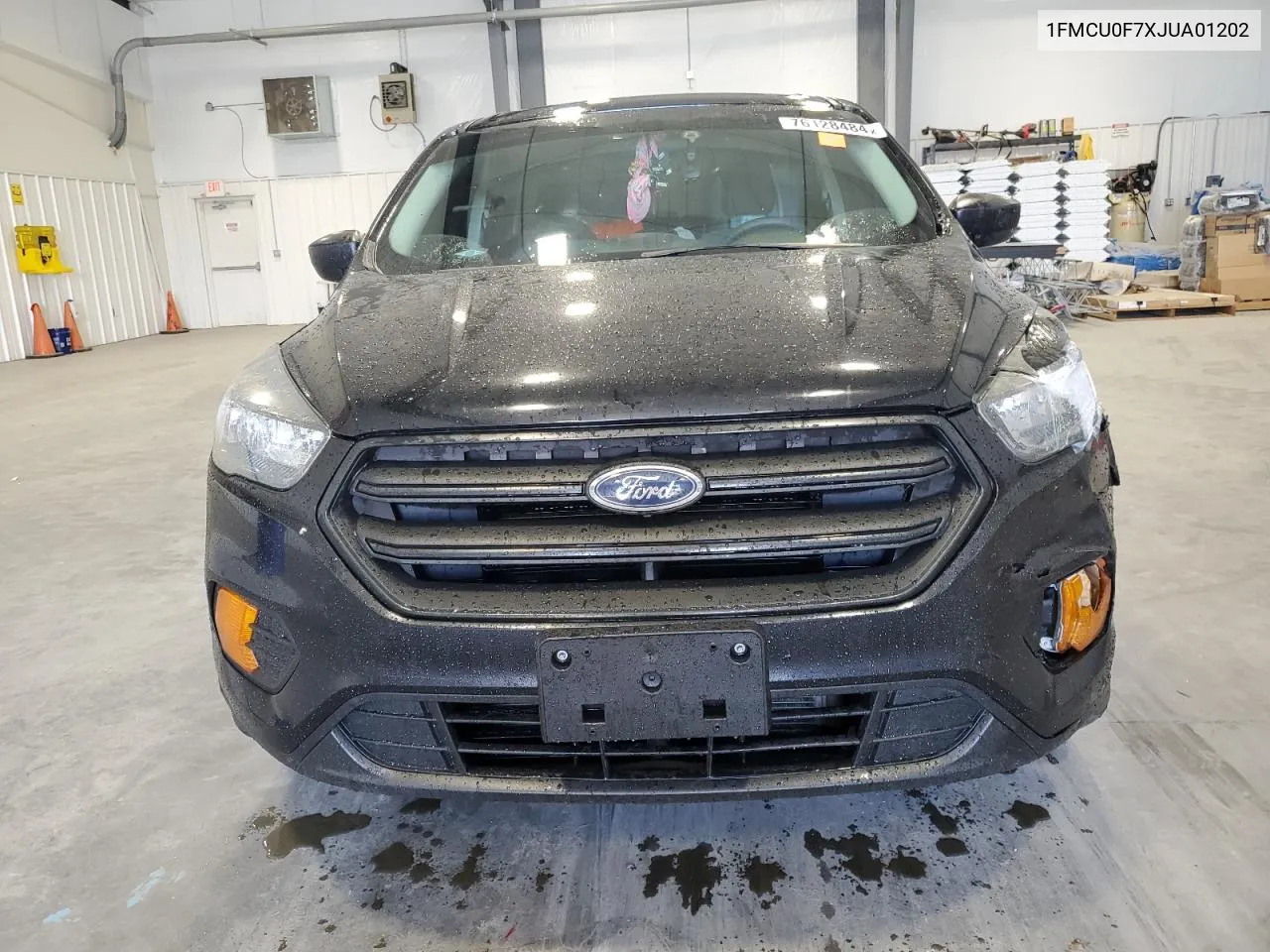 2018 Ford Escape S VIN: 1FMCU0F7XJUA01202 Lot: 76128484