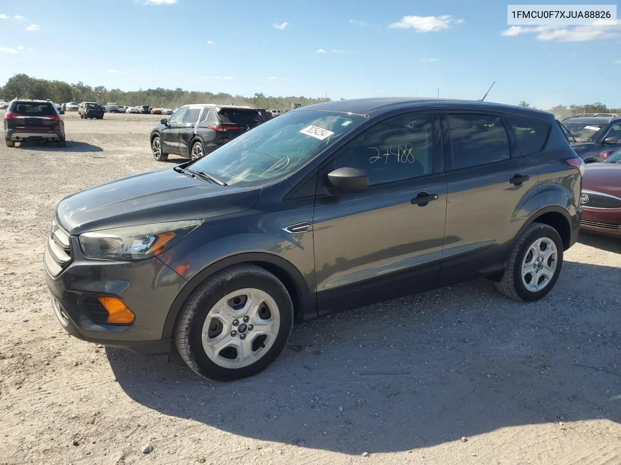 2018 Ford Escape S VIN: 1FMCU0F7XJUA88826 Lot: 76254254