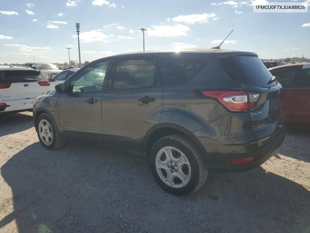 2018 Ford Escape S VIN: 1FMCU0F7XJUA88826 Lot: 76254254