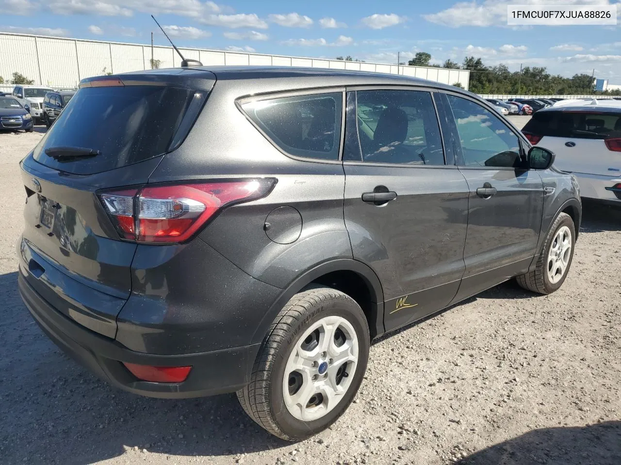 2018 Ford Escape S VIN: 1FMCU0F7XJUA88826 Lot: 76254254