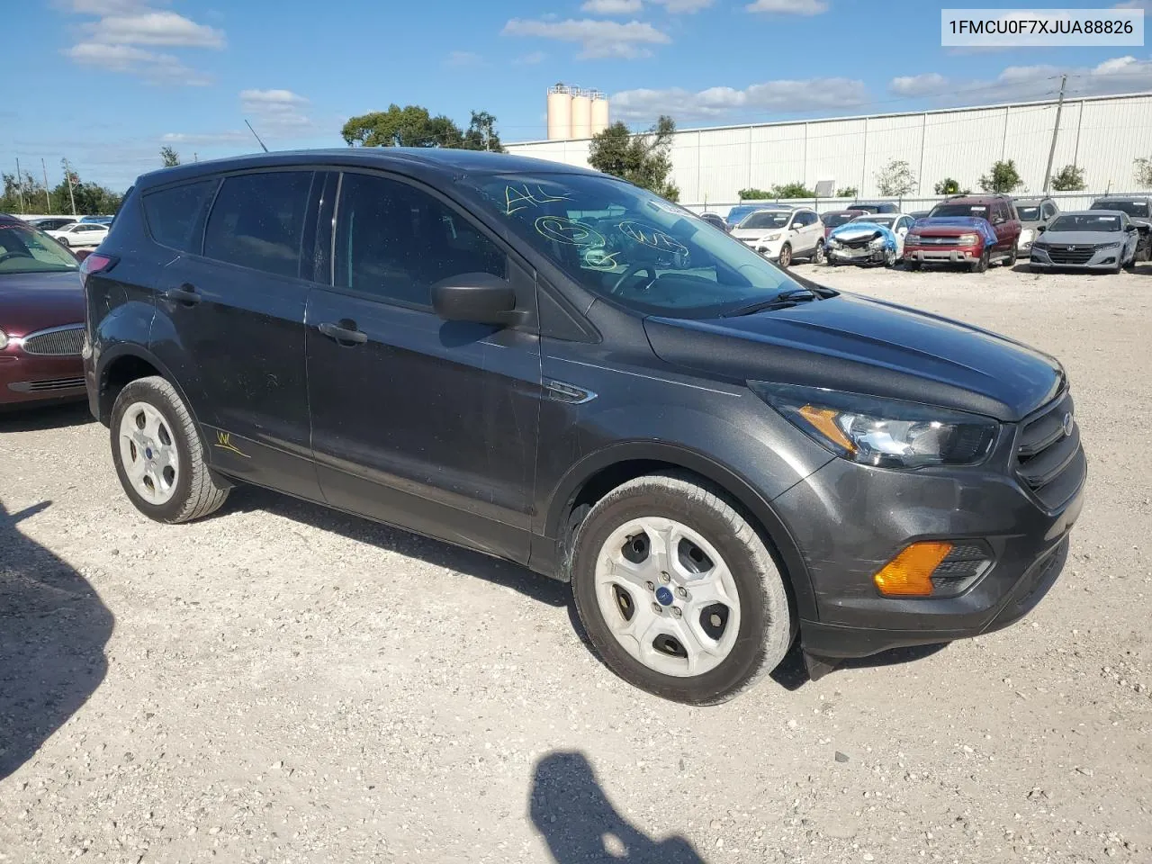 2018 Ford Escape S VIN: 1FMCU0F7XJUA88826 Lot: 76254254