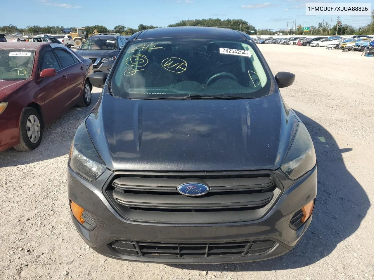 2018 Ford Escape S VIN: 1FMCU0F7XJUA88826 Lot: 76254254