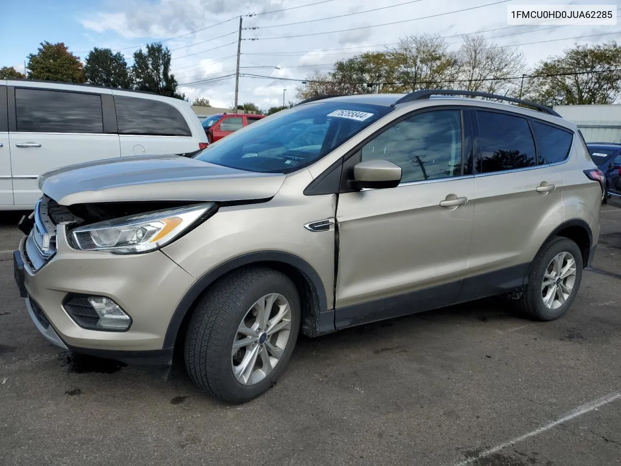 2018 Ford Escape Sel VIN: 1FMCU0HD0JUA62285 Lot: 76285844