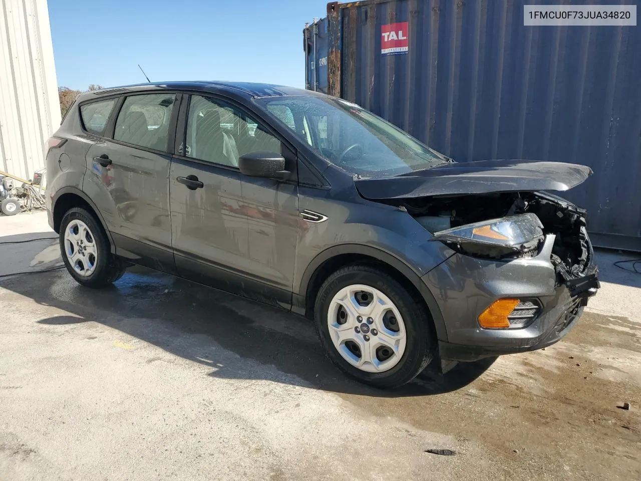 2018 Ford Escape S VIN: 1FMCU0F73JUA34820 Lot: 76289474