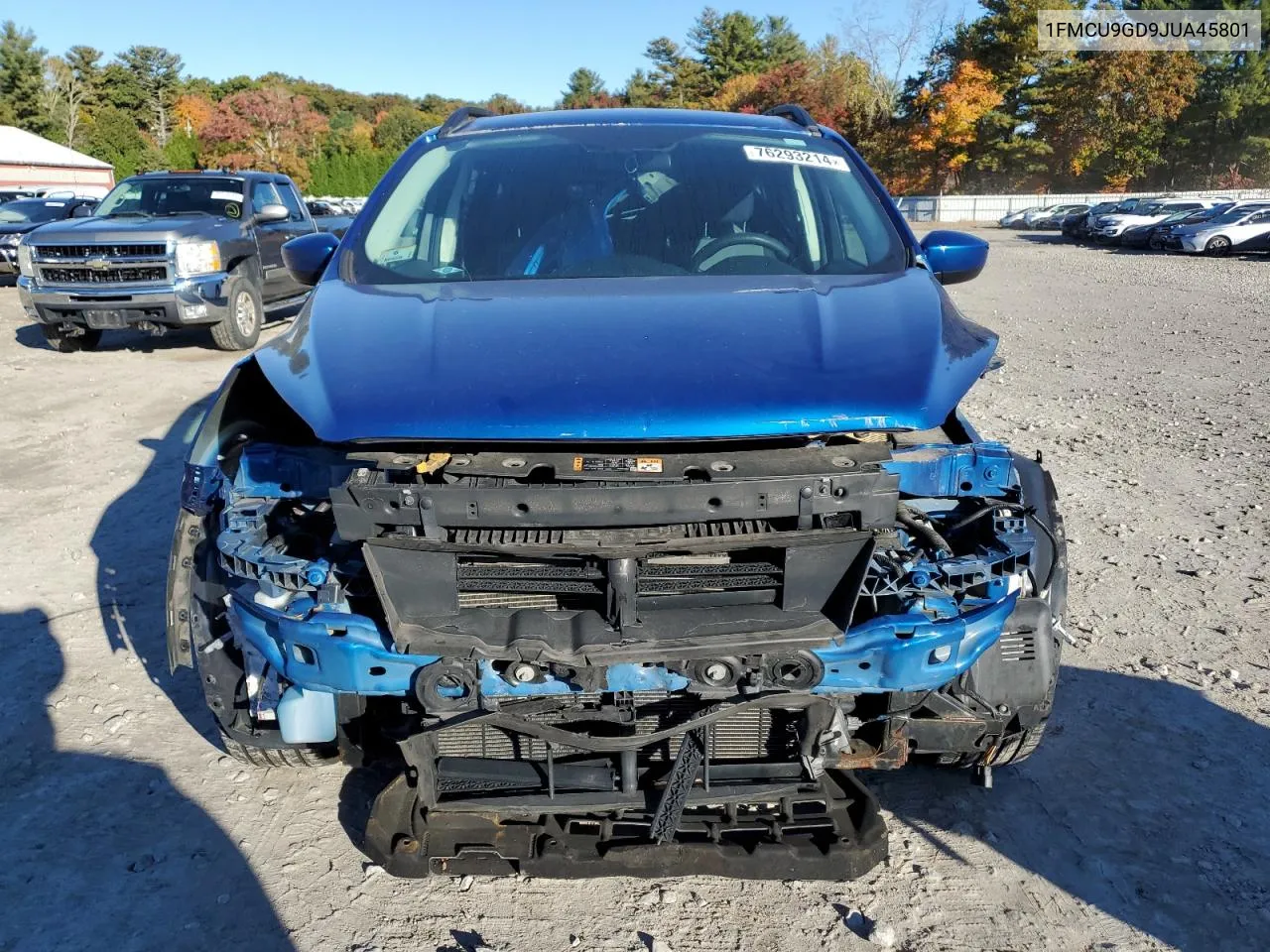 2018 Ford Escape Se VIN: 1FMCU9GD9JUA45801 Lot: 76293214