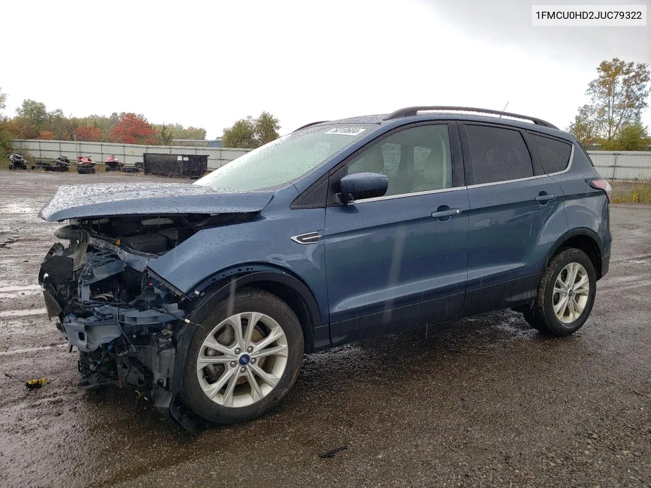 2018 Ford Escape Sel VIN: 1FMCU0HD2JUC79322 Lot: 76310604