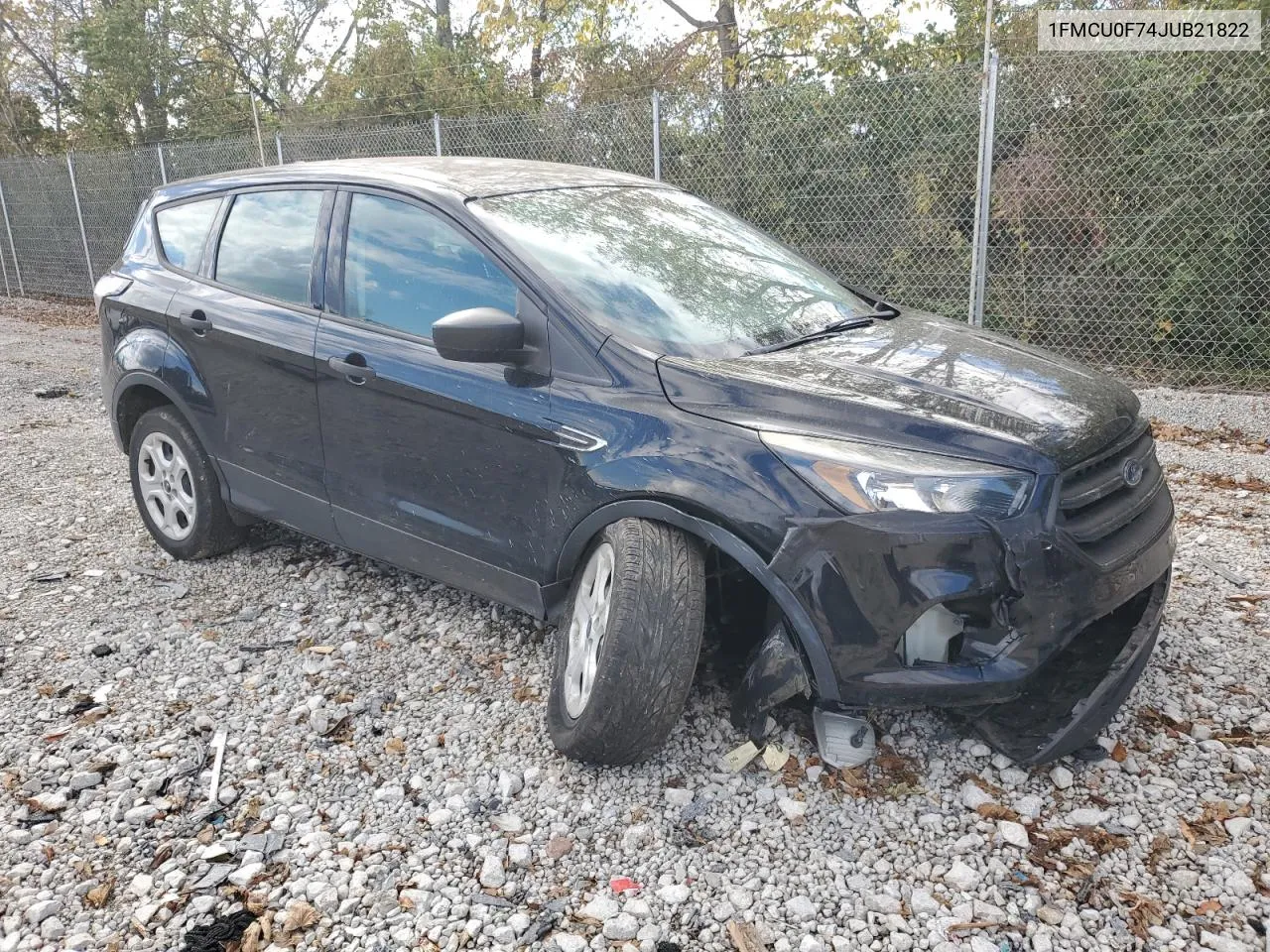 2018 Ford Escape S VIN: 1FMCU0F74JUB21822 Lot: 76351954