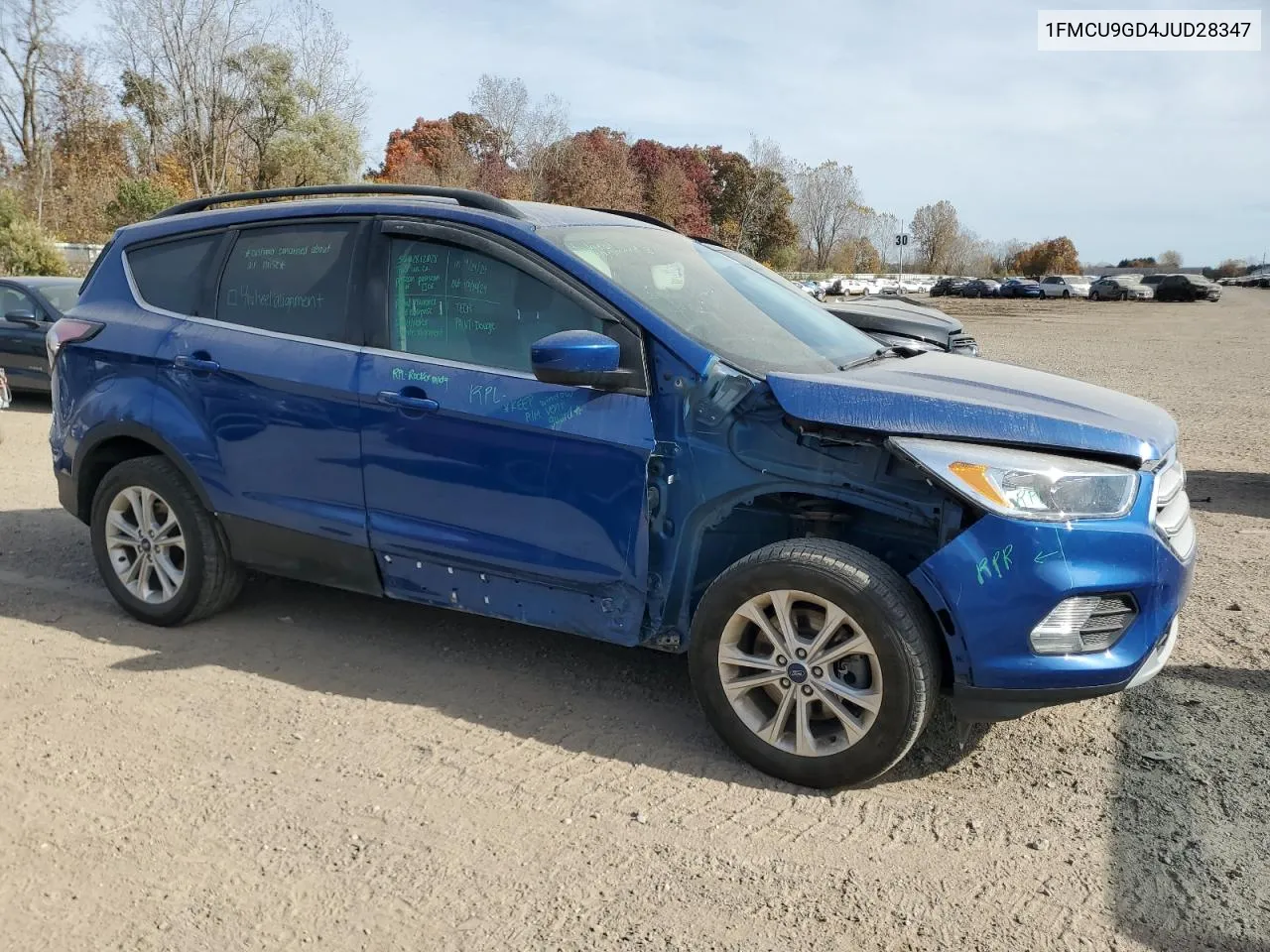 2018 Ford Escape Se VIN: 1FMCU9GD4JUD28347 Lot: 76409604