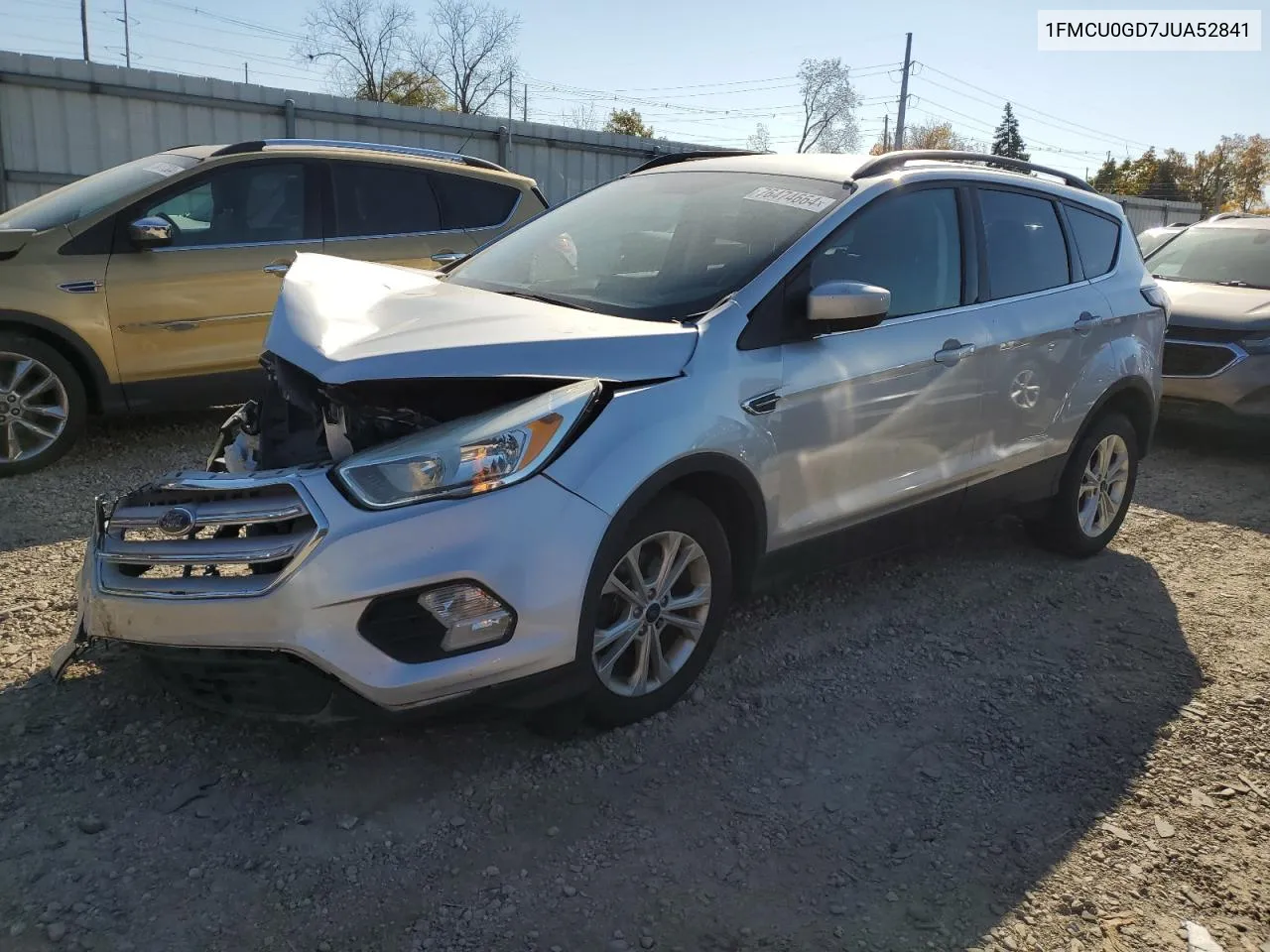 2018 Ford Escape Se VIN: 1FMCU0GD7JUA52841 Lot: 76474664