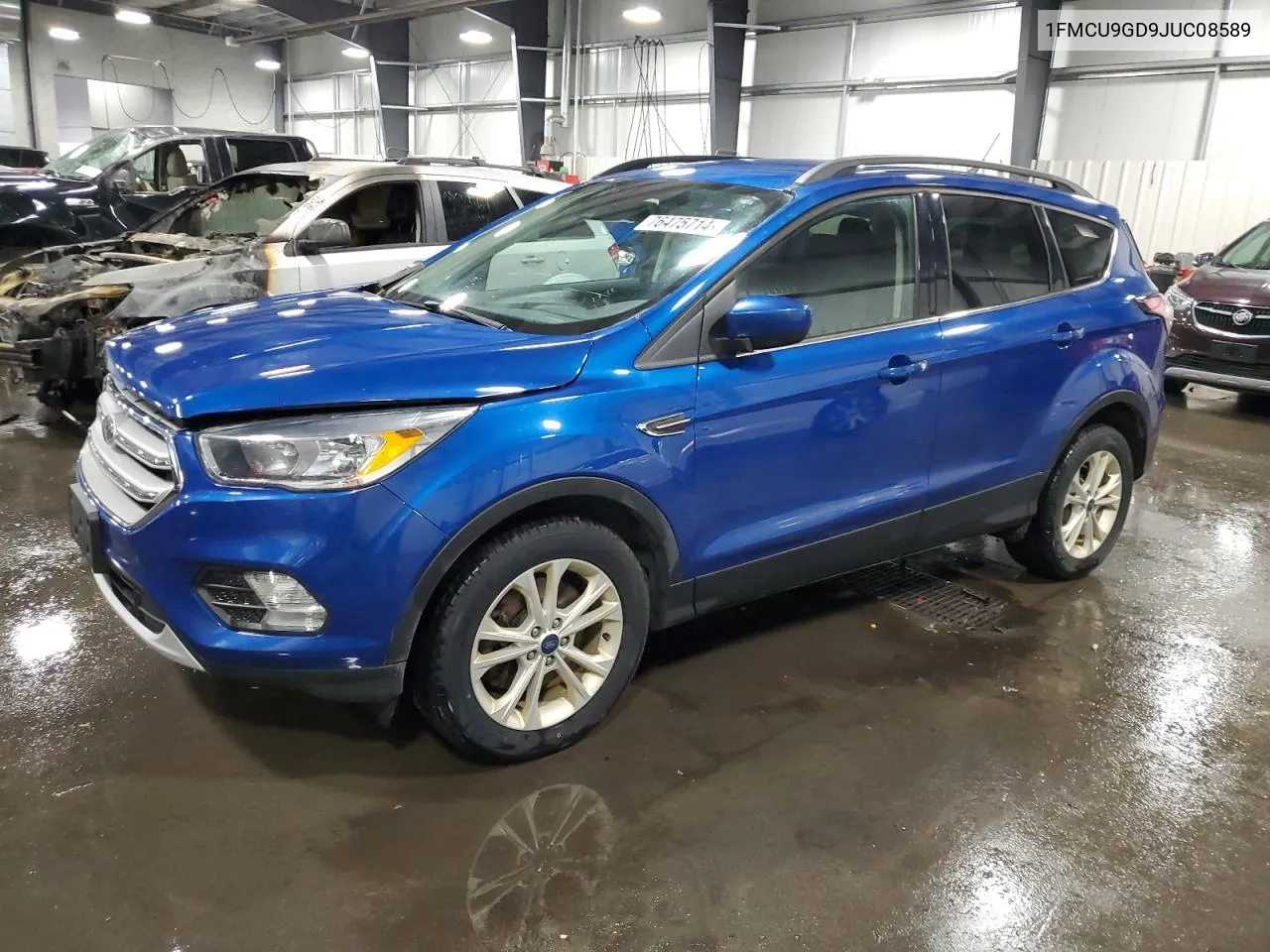 2018 Ford Escape Se VIN: 1FMCU9GD9JUC08589 Lot: 76475714