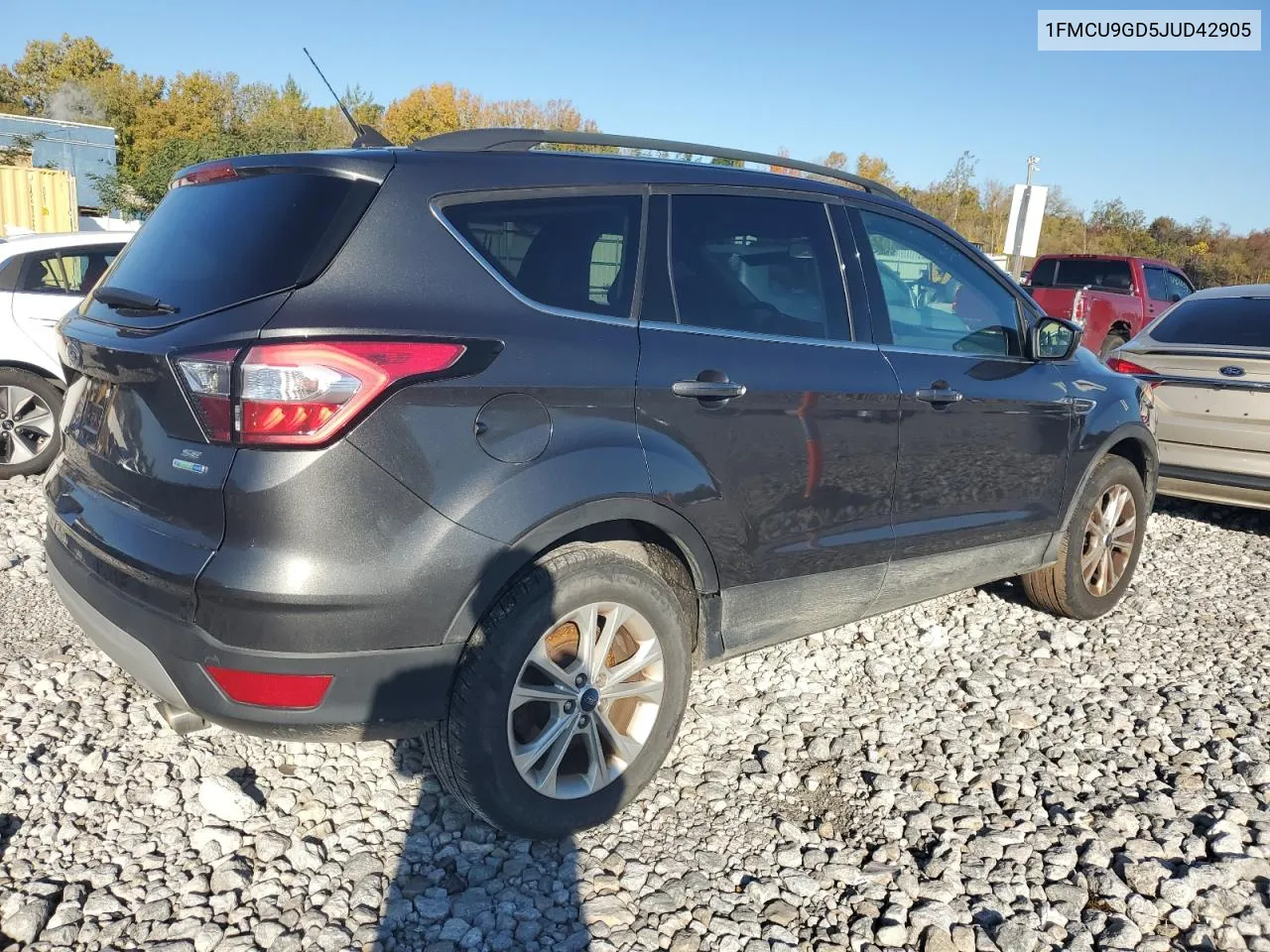 2018 Ford Escape Se VIN: 1FMCU9GD5JUD42905 Lot: 76540104