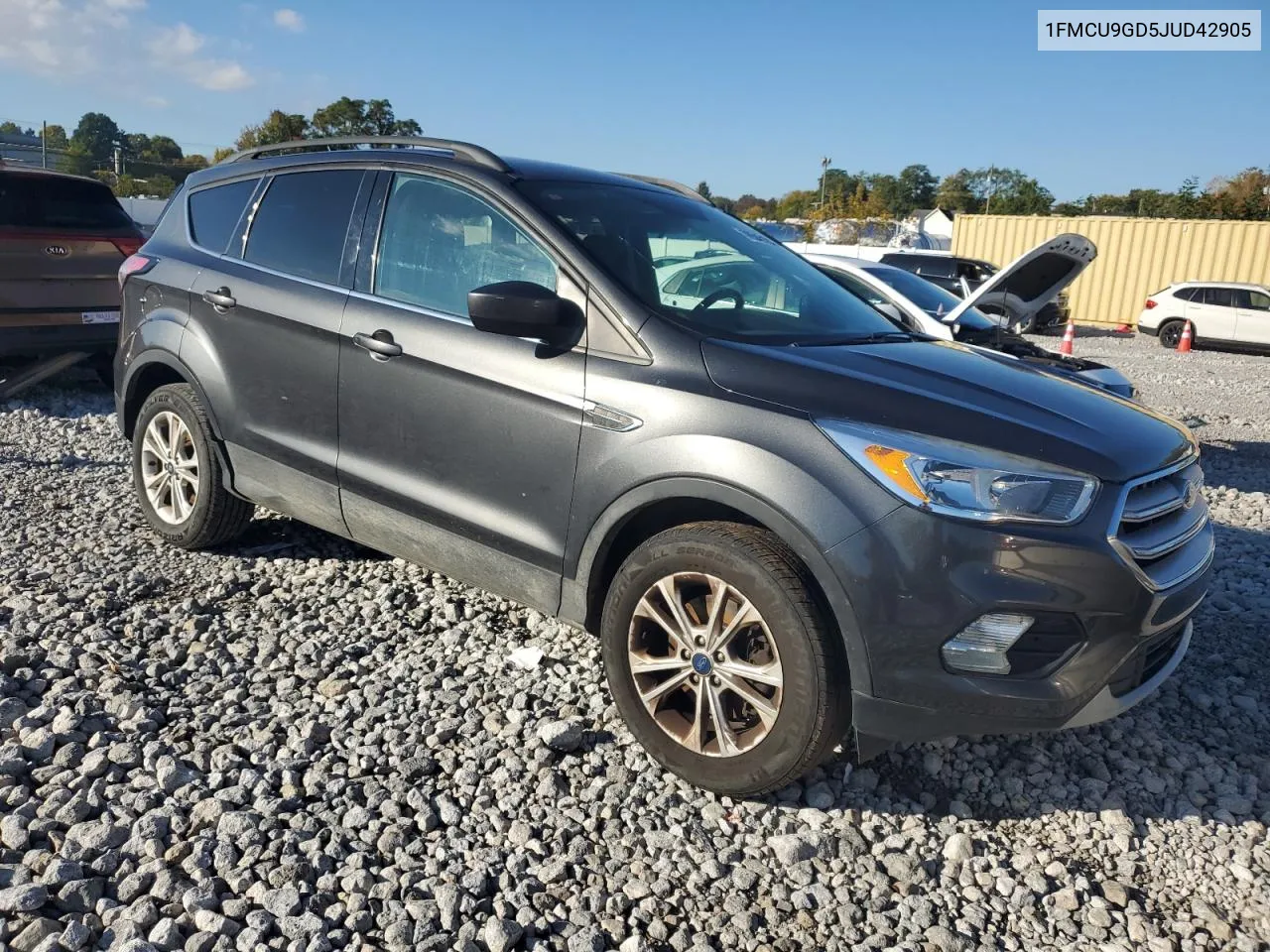 2018 Ford Escape Se VIN: 1FMCU9GD5JUD42905 Lot: 76540104