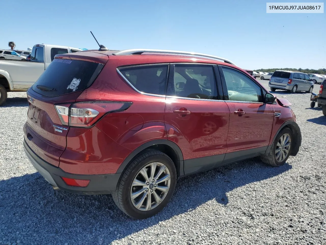 2018 Ford Escape Titanium VIN: 1FMCU0J97JUA08617 Lot: 76567054