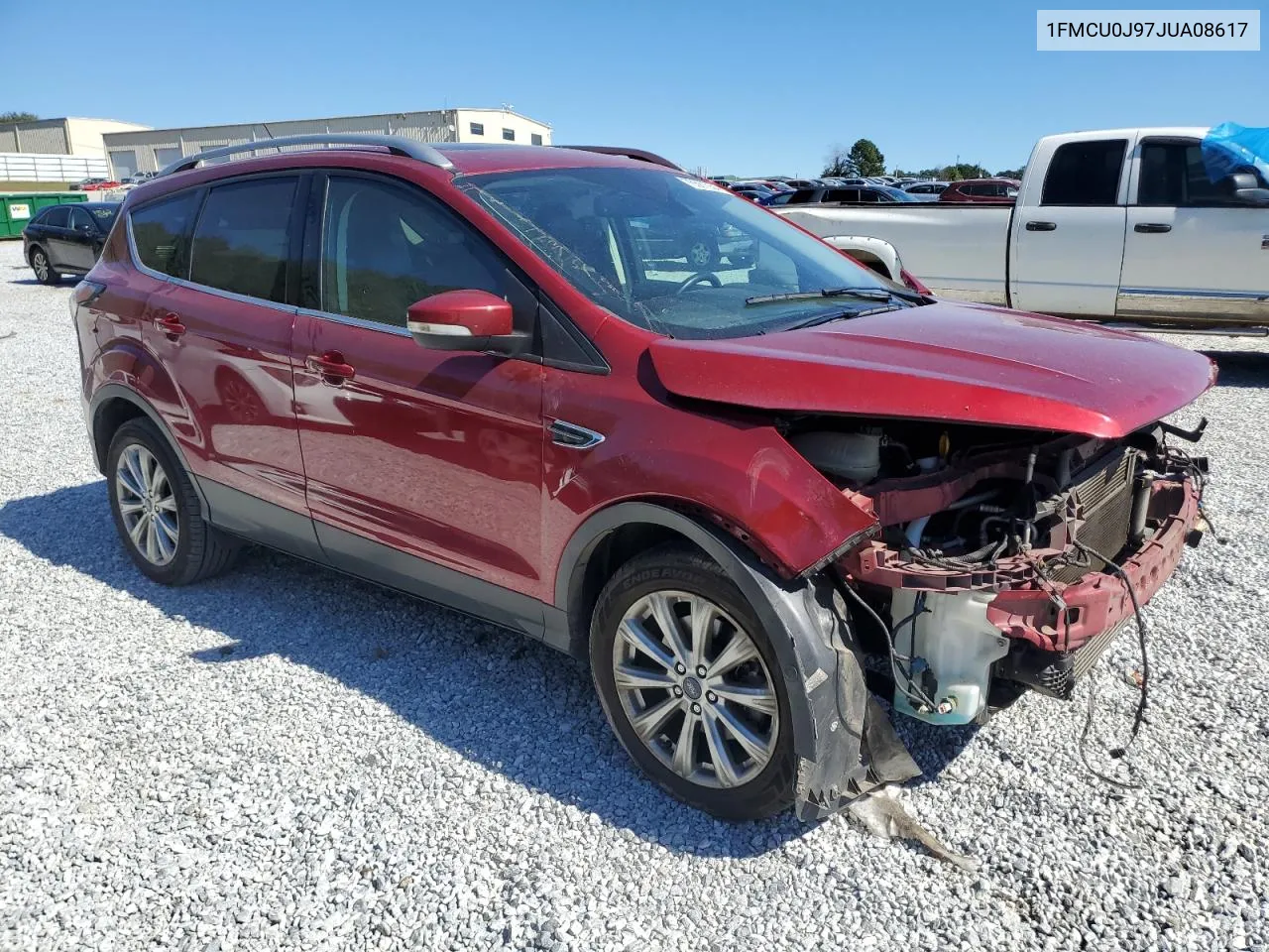 2018 Ford Escape Titanium VIN: 1FMCU0J97JUA08617 Lot: 76567054