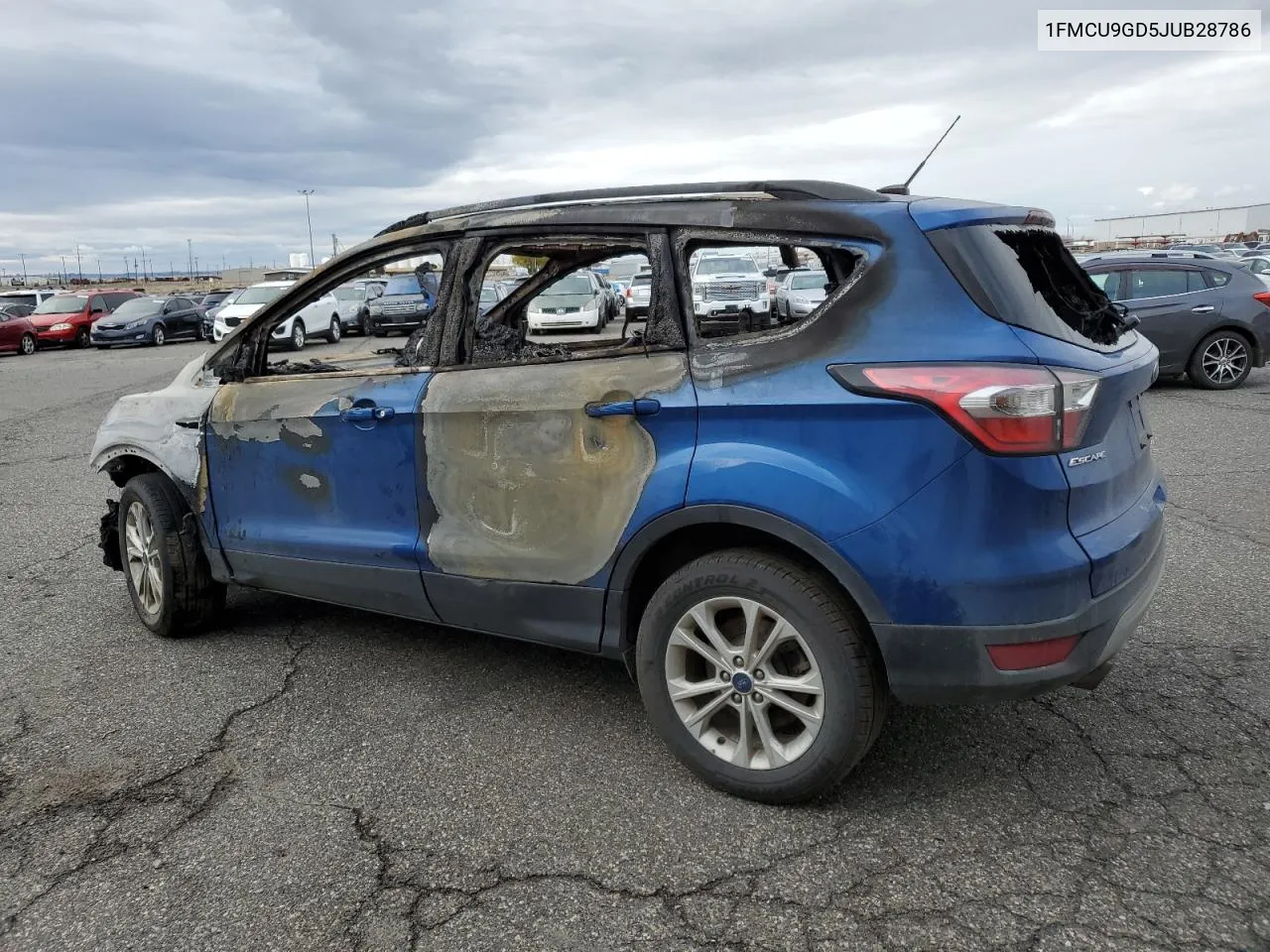 2018 Ford Escape Se VIN: 1FMCU9GD5JUB28786 Lot: 76844434