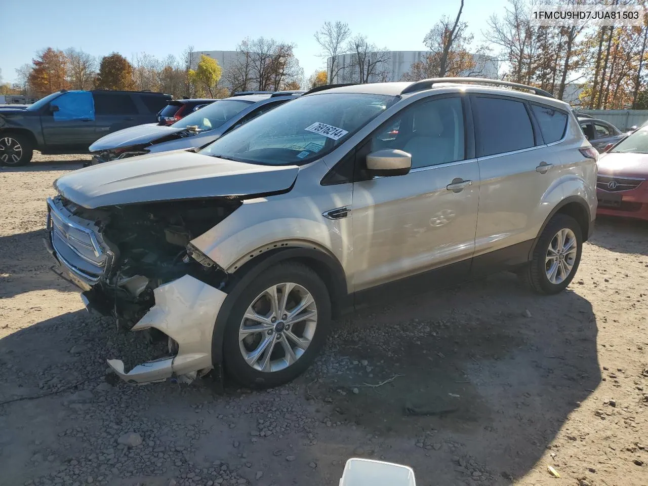 2018 Ford Escape Sel VIN: 1FMCU9HD7JUA81503 Lot: 76916214